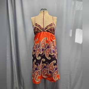 Forever 21 Paisley Print Sundress with Spaghetti Straps